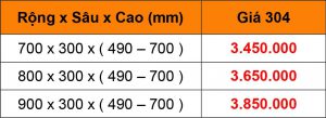 Bảng giá Kệ chén dĩa âm tủ inox 304.VN - 2 tầng - KCA0101