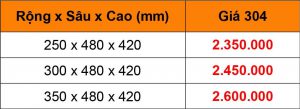 Bảng giá Kệ gia vị inox 304.vn - có ray giảm chấn - GV0301