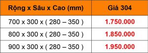 Bảng giá Kệ chén dĩa âm tủ bằng inox 304.VN - 1 tầng - KCA0111