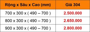 Bảng giá Kệ chén dĩa âm tủ bằng inox 304.VN - 2 tầng - KCA0114